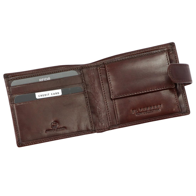 Men's genuine leather wallet EL FORREST 548-28 RFID