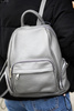 Leather urban women's backpack, spacious and stylish