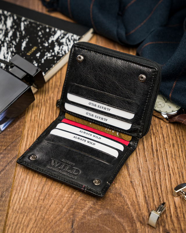 Men's leather wallet for Always Wild? cards