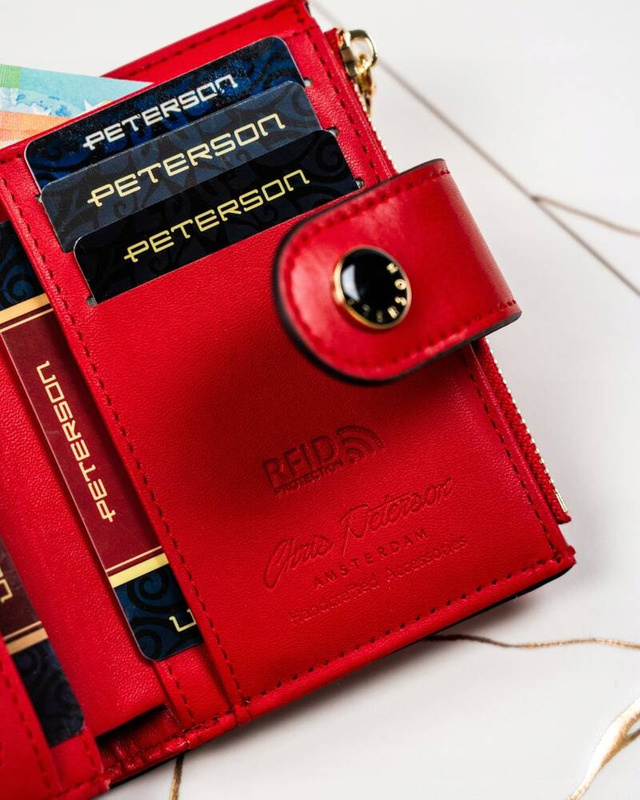 A stylish women's wallet made of eco-leather Peterson RFID