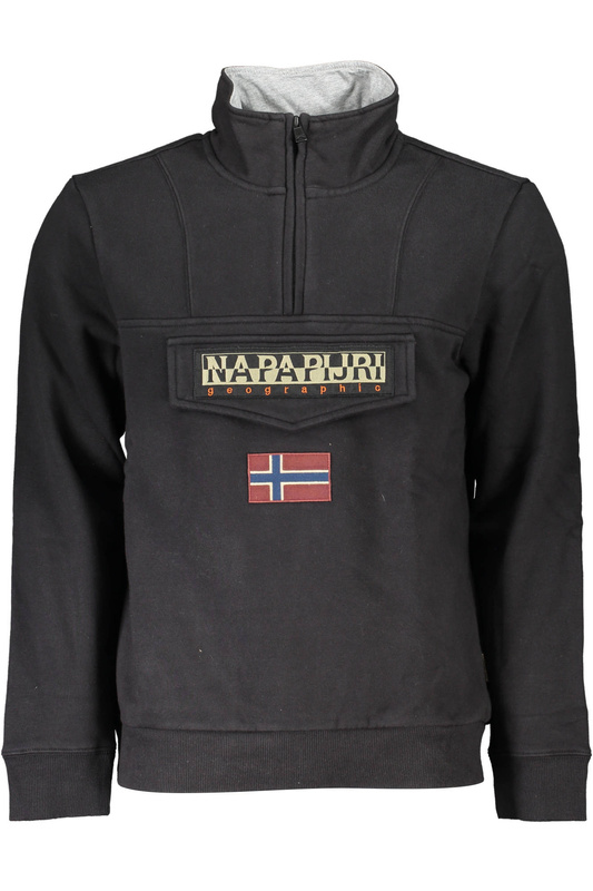 NAPAPIJRI SWEATSHIRT OHNE REISSVERSCHLUSS SCHWARZ HERREN