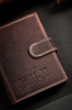 Men's leather snap wallet by Always Wild