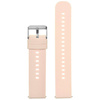 U27 rubber watch strap - light pink/silver - 18mm