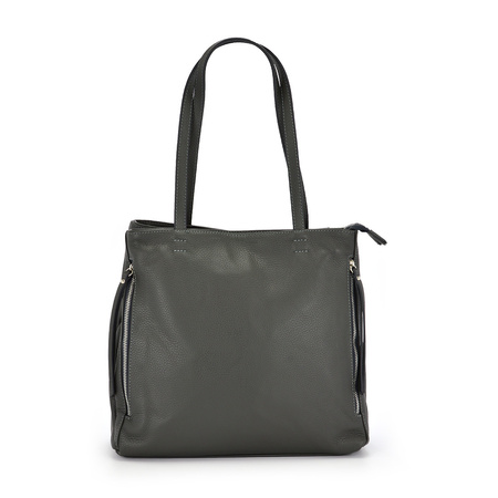 Elegante, stilvolle, große Damen-Shoppertasche aus Leder