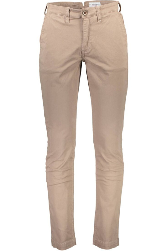 US POLO BEIGE MEN'S TROUSERS