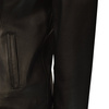 Stylish fashionable Bukowski leather jacket with pleats