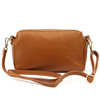 Leather elegant women's crossbody messenger bag