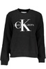 CALVIN KLEIN WOMEN&#39;S ZIPLESS SWEATSHIRT BLACK