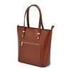 Classic leather shopper shoulder bag