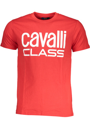 CAVALLI CLASS HERREN-KURZARM-T-SHIRT ROT