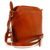 Leather women's elegant crossbody messenger bag