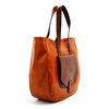 Leather shoulder bag large women's shopperbag