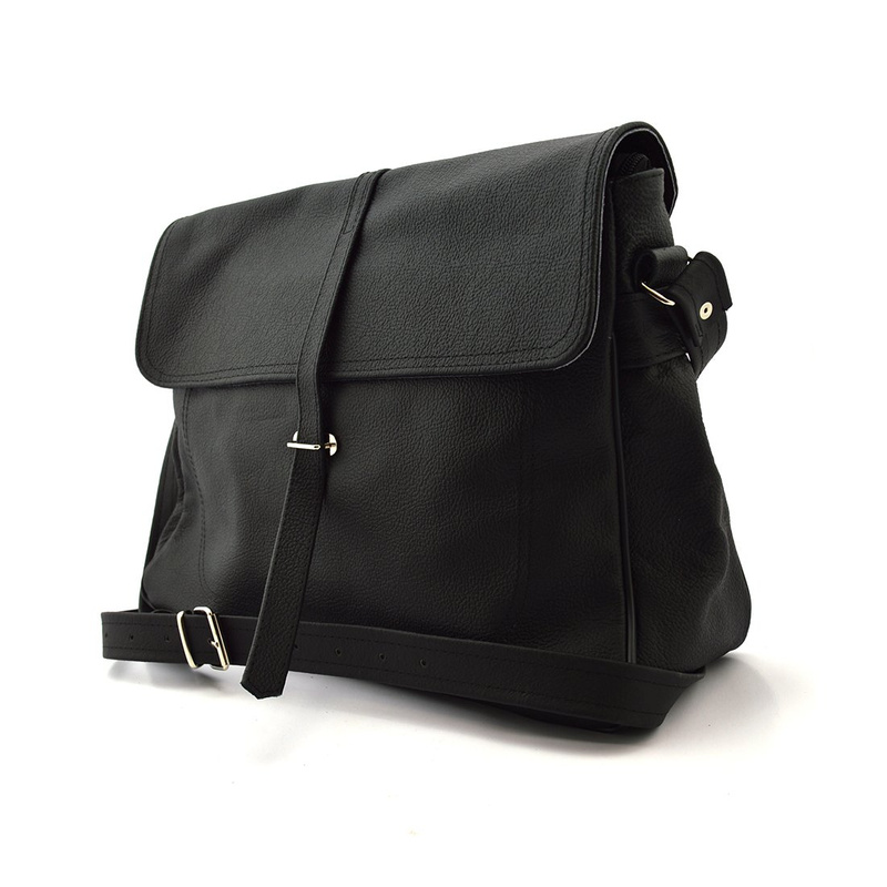 Women's leather messenger bag classic crossbody