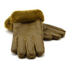 Five-finger leather insulated gloves