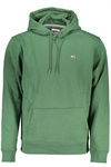 TOMMY HILFIGER MEN&#39;S GREEN ZIPLESS SWEATSHIRT