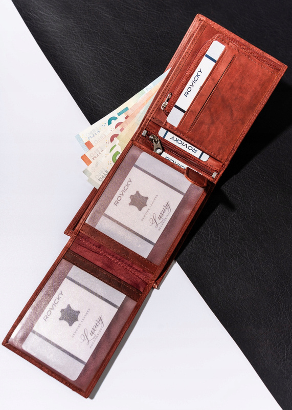 A roomy men's leather wallet by Always Wild