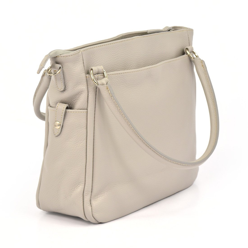 Classic, beautiful, roomy leather women's shopper bag