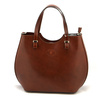 Elegant, stylish, large leather handbag