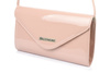 Beltimore powder pink M78 lacquered clutch bag with strap elegant Beltimore powder pink