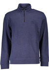 HUGO BOSS MEN&#39;S BLUE ZIP SWEATSHIRT