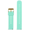 U27 rubber watch strap - mint/gold - 18mm