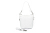 White Leather Handbag Small Postbag Italian Leather T85