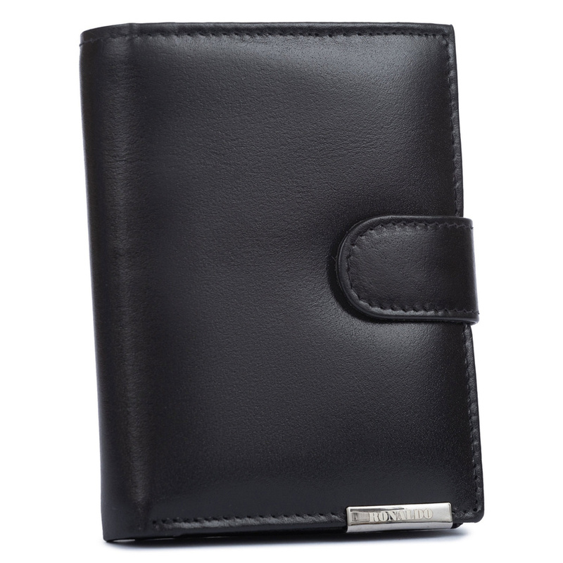 Leather wallet RFID RONALDO RM-04L-BCF-BP