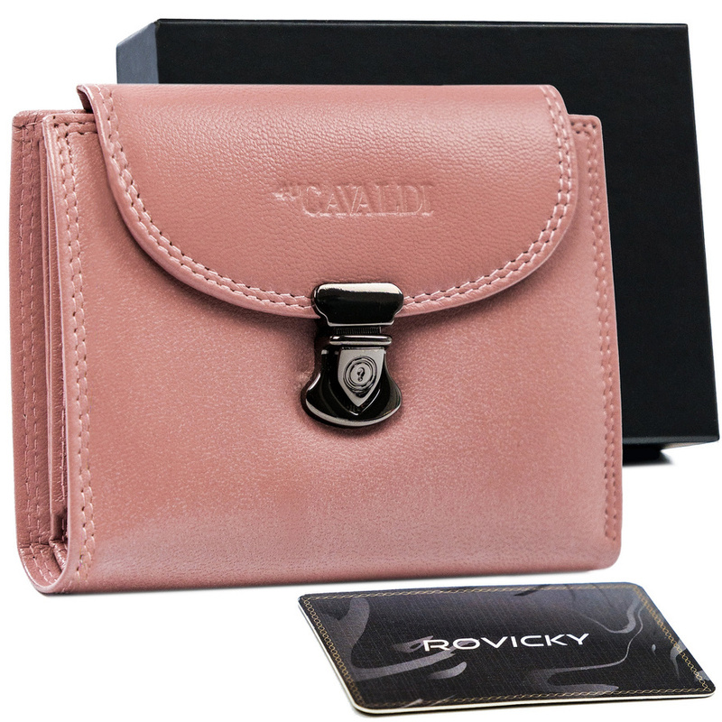 A stylish, roomy women's leather wallet 4U Cavaldi