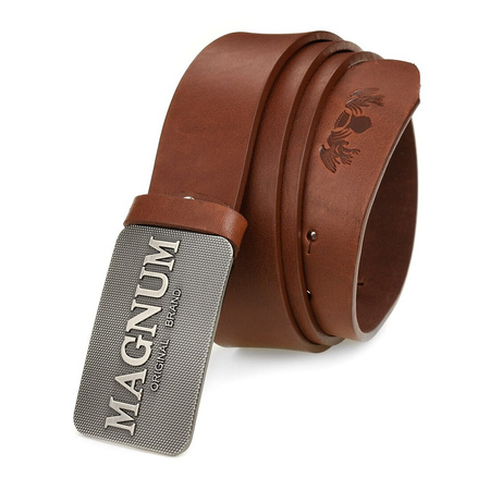 Beltimore leather men's cognac wide premium belt W29 : Colors - brown, beige, Strap size - r.120-135 cm