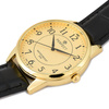 Men's watch quartz gold classic leather strap C426