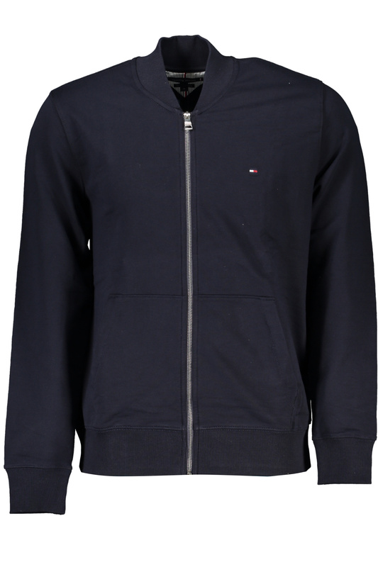 TOMMY HILFIGER MEN&#39;S BLUE ZIP SWEATSHIRT