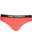 KARL LAGERFELD BEACHWEAR BADEANZUG SEITE UNTEN DAMEN ROT