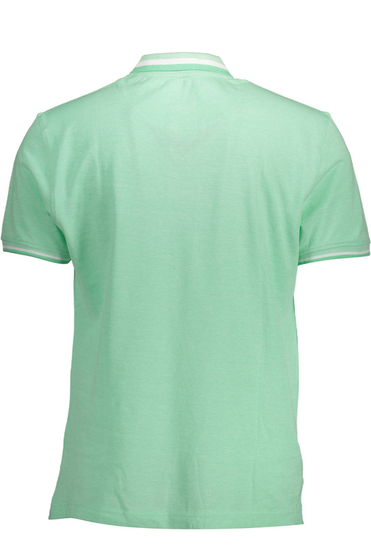 HARMONT &amp; BLAINE GREEN MEN&#39;S SHORT SLEEVE POLO SHIRT