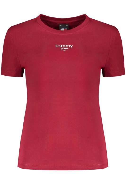 TOMMY HILFIGER DAMEN KURZARM T-SHIRT ROT