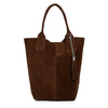 Large leather bag large A4 bag with a dark brown L82 sachet