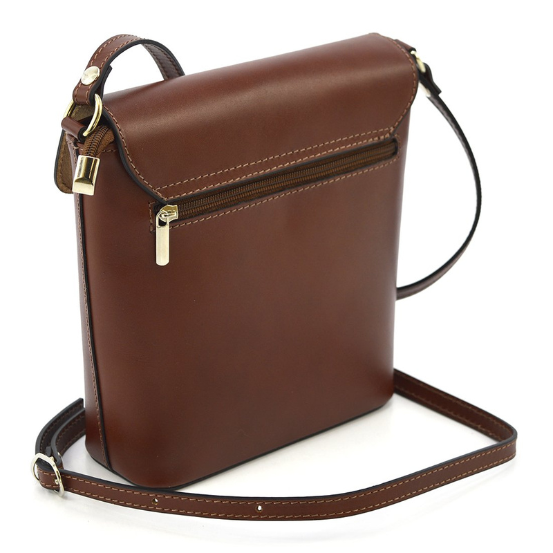 Elegant women's leather shoulder messenger bag