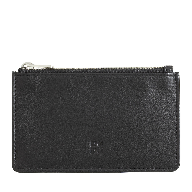 Zipper card holder Bali by DUDU in soft leather from reduced dimension and coloured. A slim design that slips easily into pockets.