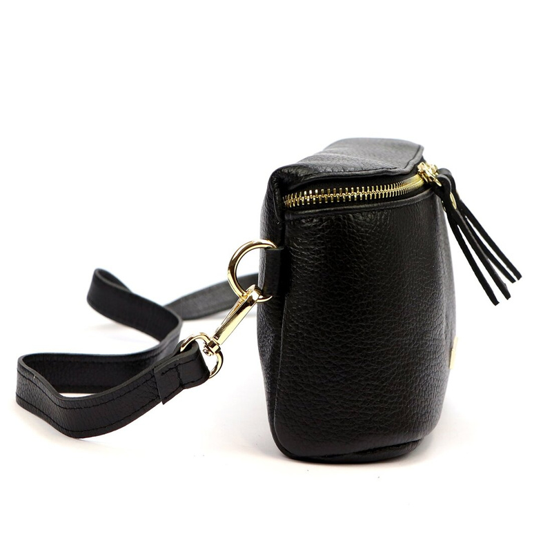 Women's elegant leather waist bag crossbody bag