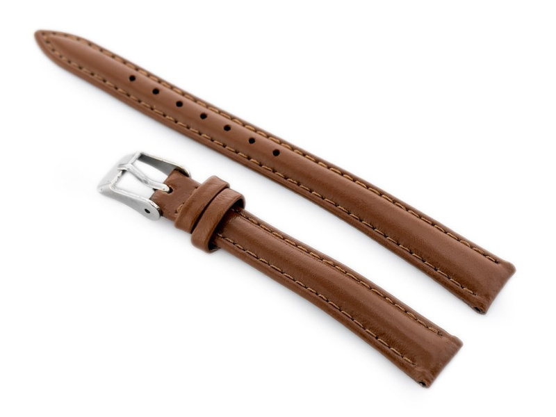 Leather watch strap - CASIO - camel - 12mm