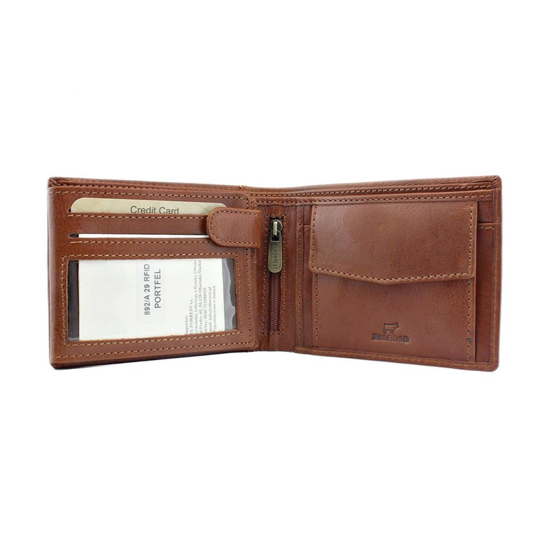 Men's genuine leather wallet EL FORREST 892/A-29 RFID