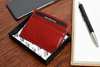 Beltimore G93 red leather slim card document case