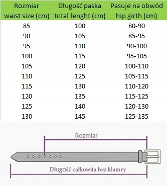 BELTIMORE pasek męski skórzany klamra automat koniakowy A17 : Kolory - brązowy, beżowy, Rozmiar pasków - r.105-120 cm