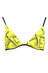 KARL LAGERFELD BEACHWEAR SWIMSUIT PARTS ABOVE YELLOW WOMAN