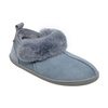 Comfortable women's leather slippers with fur