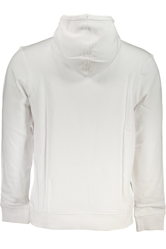 HUGO BOSS MEN&#39;S WHITE ZIPLESS SWEATSHIRT