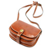 Elegant leather women's crossbody bag