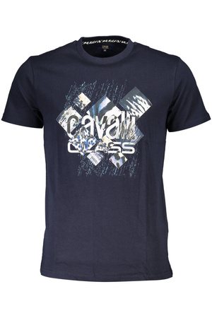 CAVALLI CLASS T-SHIRT SHORT SLEEVE MAN BLUE