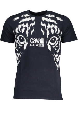 CAVALLI CLASS HERREN-KURZÄRMELIGES T-SHIRT BLAU