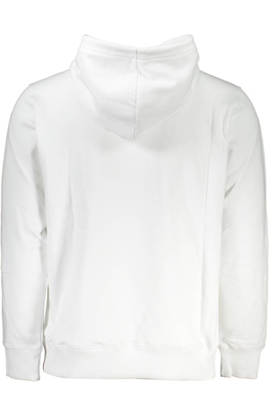 CALVIN KLEIN WHITE MEN&#39;S SWEATSHIRT WITHOUT ZIP