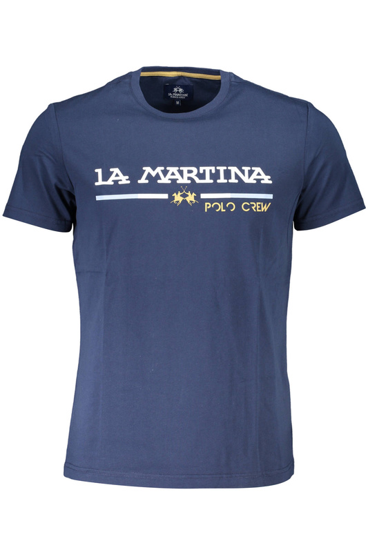 LA MARTINA BLAUES HERREN-KURZARM-T-SHIRT